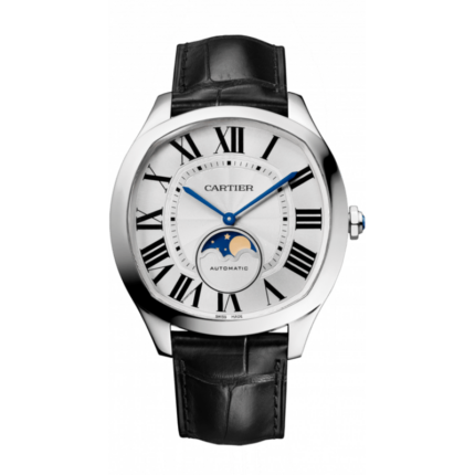 Cartier-WSNM0008 Drive de Cartier Moon Phases Stainless Steel / Silver