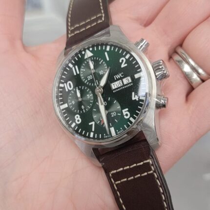IWC - IW3881-03 Pilot's Watch Chronograph 41 Stainless Steel / Green