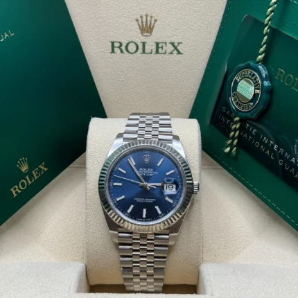 Rolex - 126334-0002 Datejust 41 Stainless Steel Fluted / Jubilee / Blue