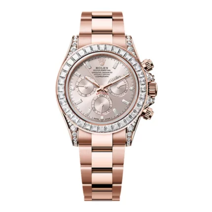 Rolex - 126535TBR-0002 Cosmograph Daytona Everose Gold - Baguette / Sundust - Baguette / Oysterflex