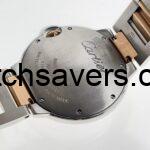 Cartier - W6920033 Ballon Blue de Cartier 36 Automatic Stainless Steel / Pink Gold / Mother of Pearl / Bracelet Backside View