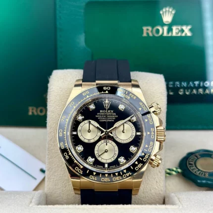 Rolex - 126518LN-0006 Cosmograph Daytona Yellow Gold - Cerachrom / Black - Diamond / Oysterflex