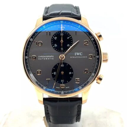 IWC - IW3714-82 Portuguese Chrono-Automatic  Red Gold / Slate