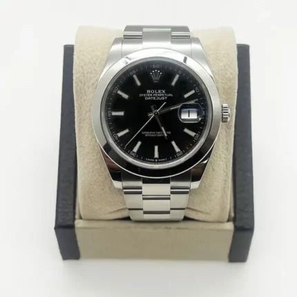 Rolex - 126300-0011 Datejust 41 Stainless Steel Smooth / Oyster / Black