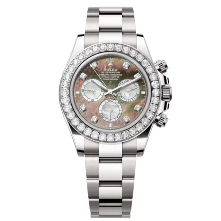 Rolex - 126579RBR-0001 Cosmograph Daytona White Gold - Diamond / Reverse Panda MOP - Diamond / Oyster