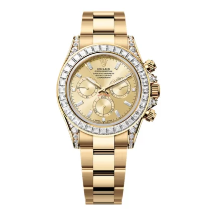 Rolex - 126598TBR-0001 Cosmograph Daytona Yellow Gold - Baguette / Champagne - Baguette / Oyster