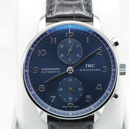 IWC - IW3714-91 Portuguese Chrono-Automatic Stainless Steel / Blue