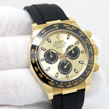 Rolex - 116518LN-0048 Cosmograph Daytona Yellow Gold / Cerachrom / Champagne / Oysterflex