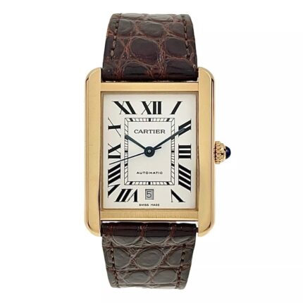 Cart 4 Cartier Tank Solo Automatic Pink Gold Watch