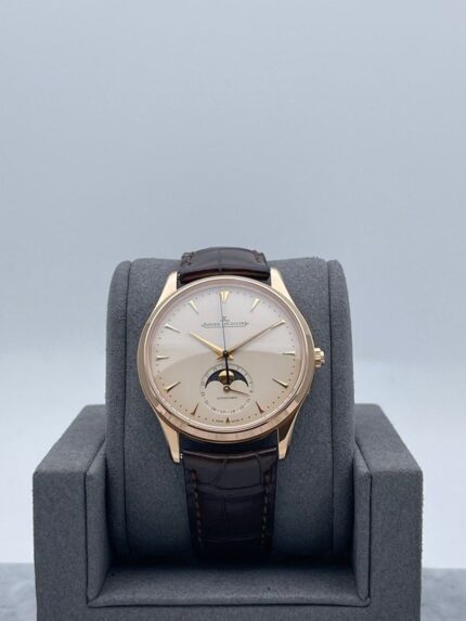 Jaeger-LeCoultre - 1362520 Master Ultra Thin Moon Pink Gold / Eggshell / Alligator