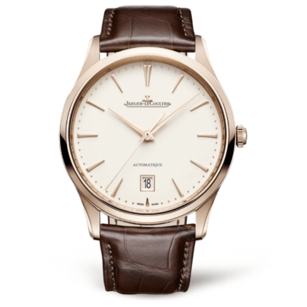 Jaeger Master Ultra Thin Date Pink Gold Watch