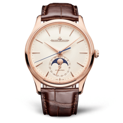 Jaeger-LeCoultre - 1362510 Master Ultra Thin Moon Pink Gold / Eggshell / Alligator