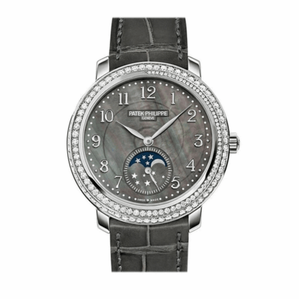 Patek Philippe - 4968G-001 Moonphase 4968 White Gold Black Mother of Pearl
