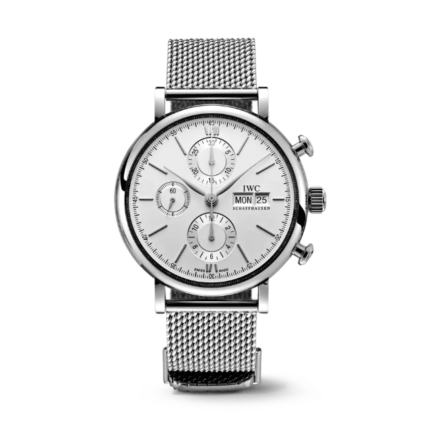 IWC - IW3910-28 Portofino Chronograph Stainless Steel / Silver / Milanese