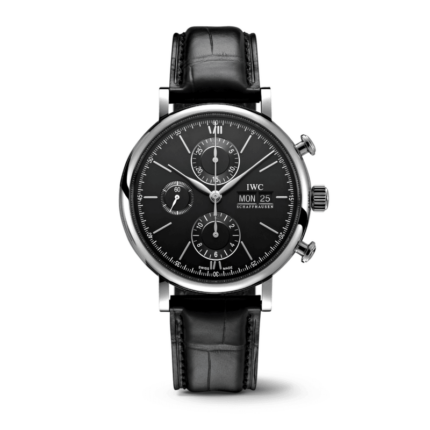 IWC - IW3910-29 Portofino Chronograph Stainless Steel / Black / Alligator