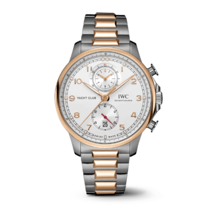 IWC - IW3907-03 Portugieser Yacht Club Chronograph Stainless Steel - Red Gold / Silver / Bracelet