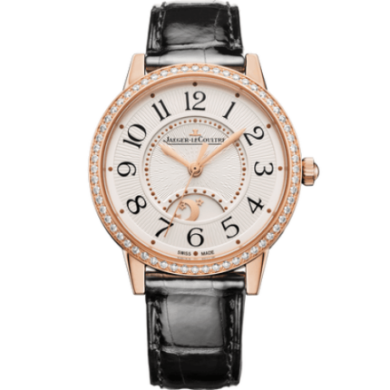 Jaeger-LeCoultre - 3442430 Rendez-Vous Night & Day Medium Pink Gold - Diamond / Silver / Alligator