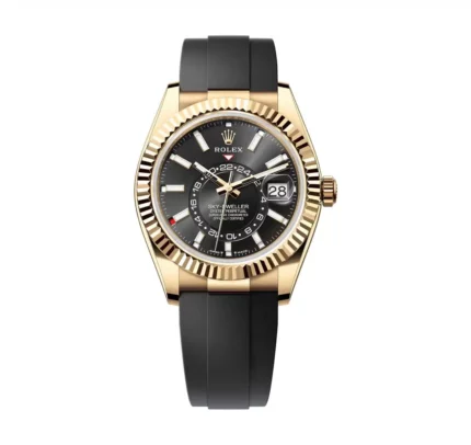 Rolex Sky Dweller black dial watch