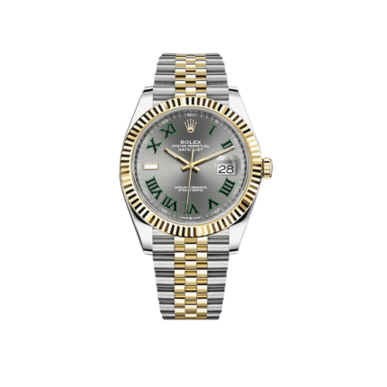 Rolex - 126333-0020 Datejust 41 Rolesor Yellow Fluted / Jubilee / Slate - Roman