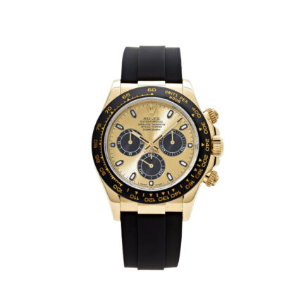 Rolex - 126518LN-0012 Cosmograph Daytona Yellow Gold - Cerachrom / Champagne - Black / Oysterflex
