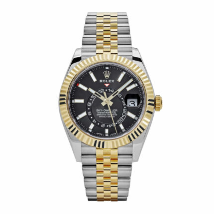 Rolex - 336933-0004 Sky-Dweller Stainless Steel - Yellow Gold / Black / Jubilee