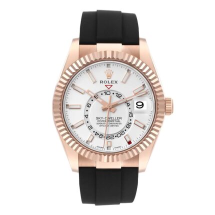 Rolex - 336235-0003 Sky-Dweller Everose / White / OysterFlex